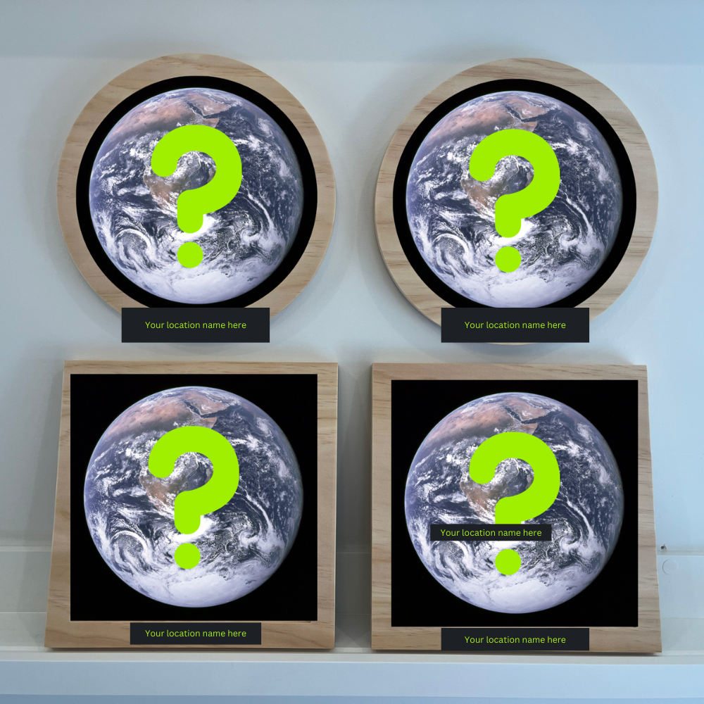 3D Wooden Topographic Map