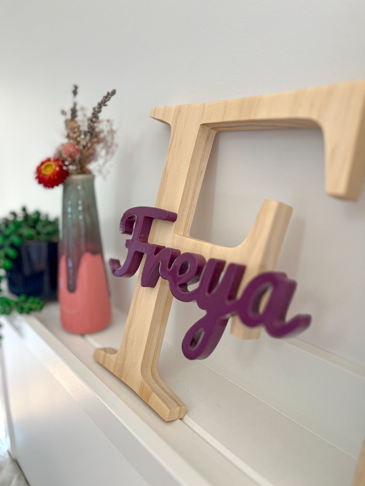 Custom Initial & Name Sign