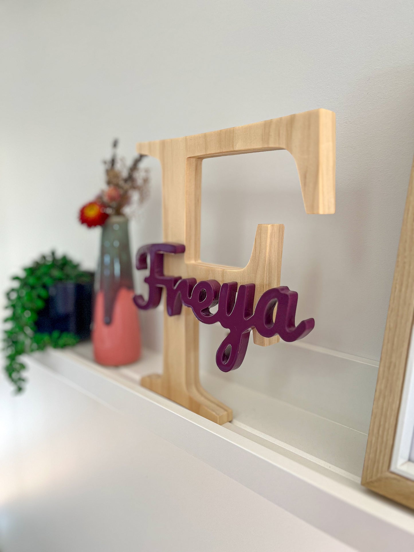 Custom Initial & Name Sign
