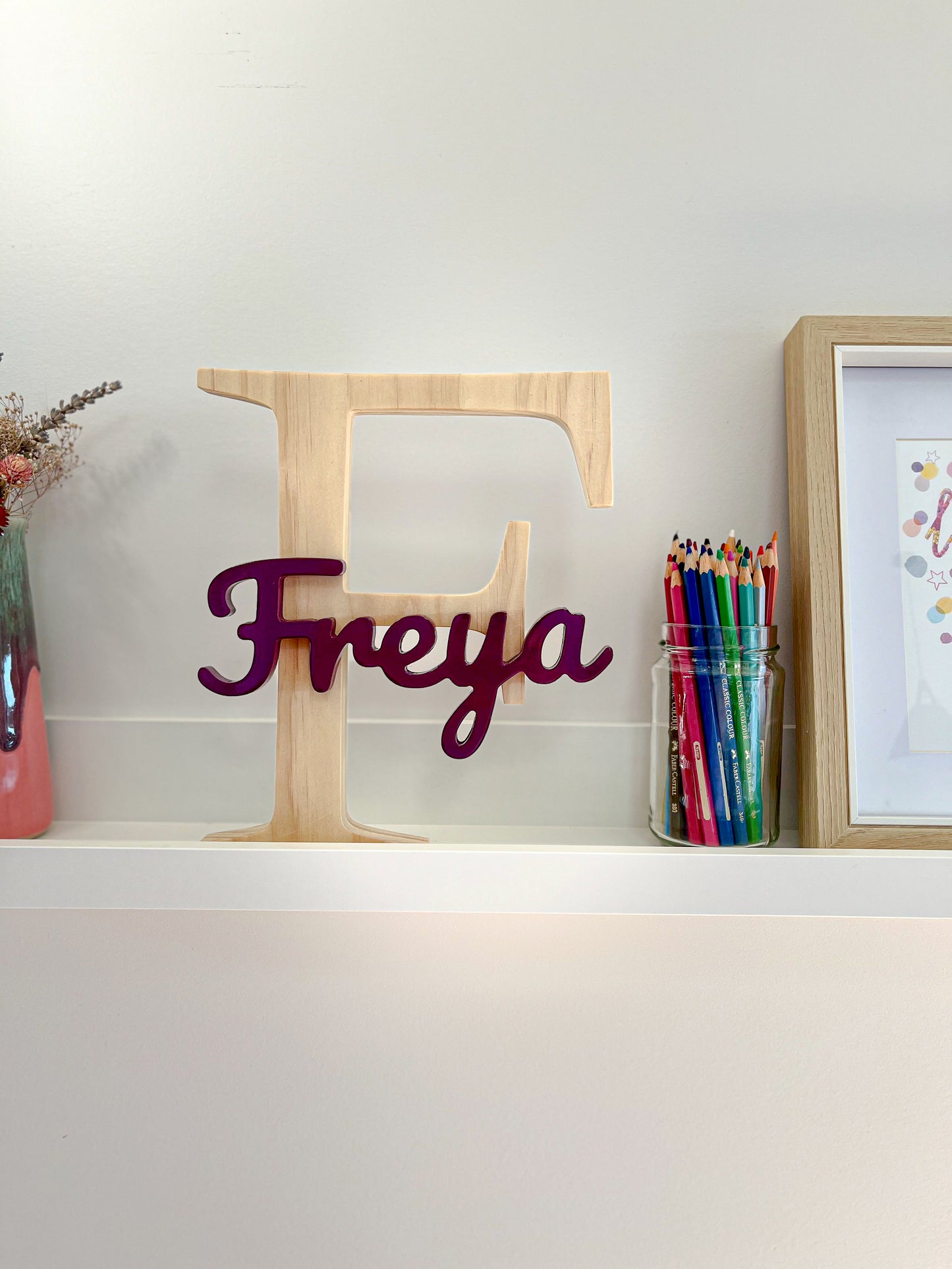 Custom Initial & Name Sign