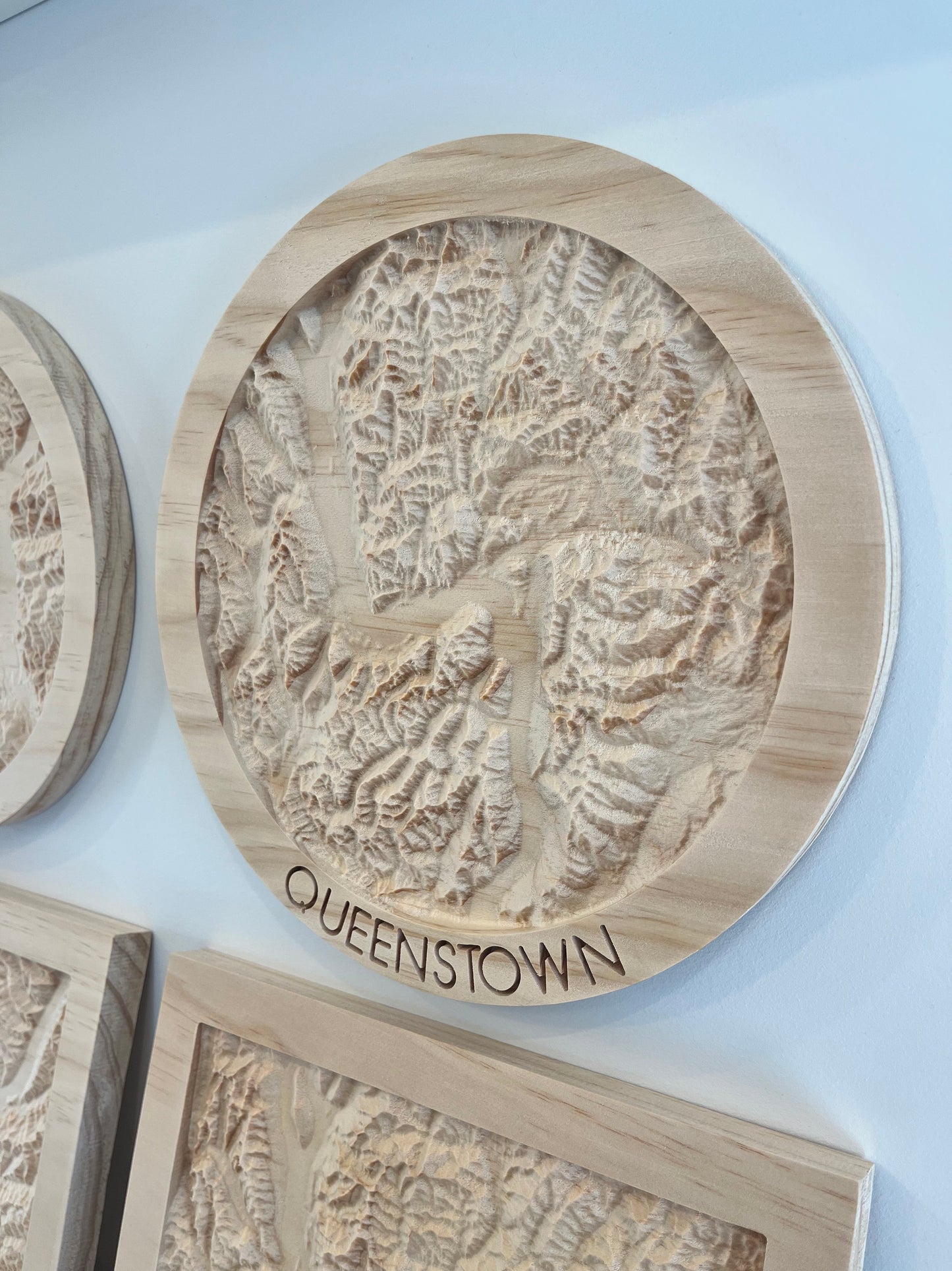 3D Wooden Topographic Map