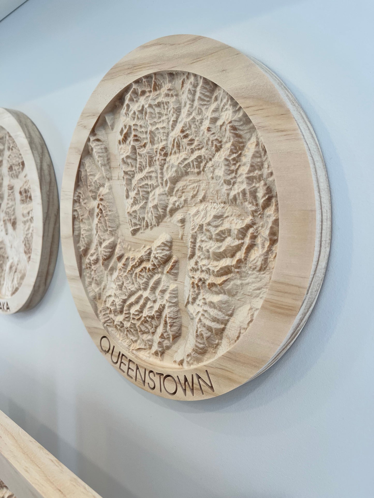 3D Wooden Topographic Map