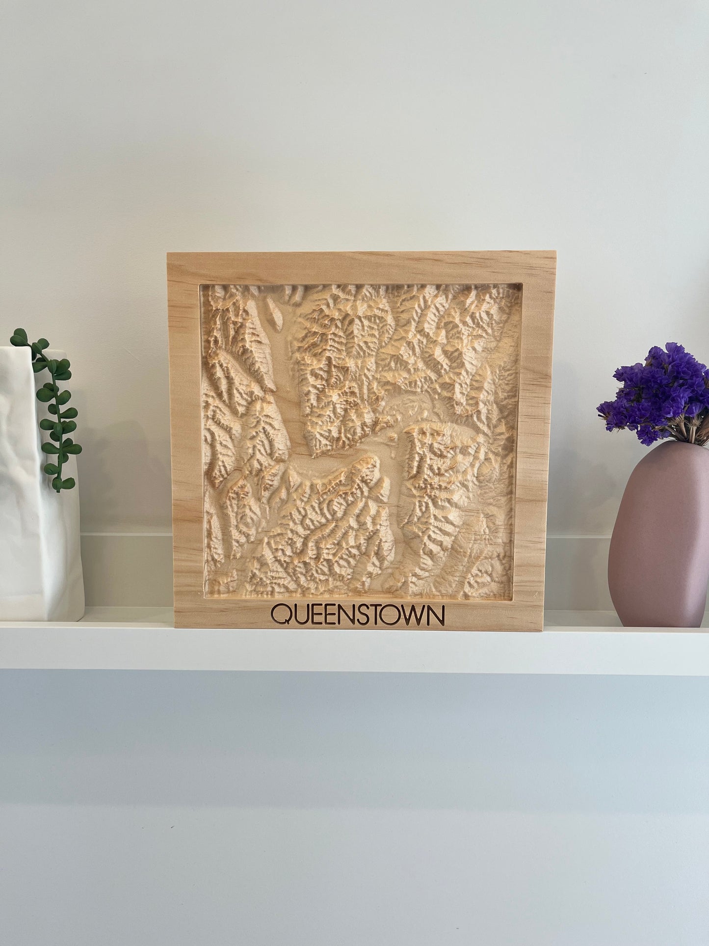 3D Wooden Topographic Map