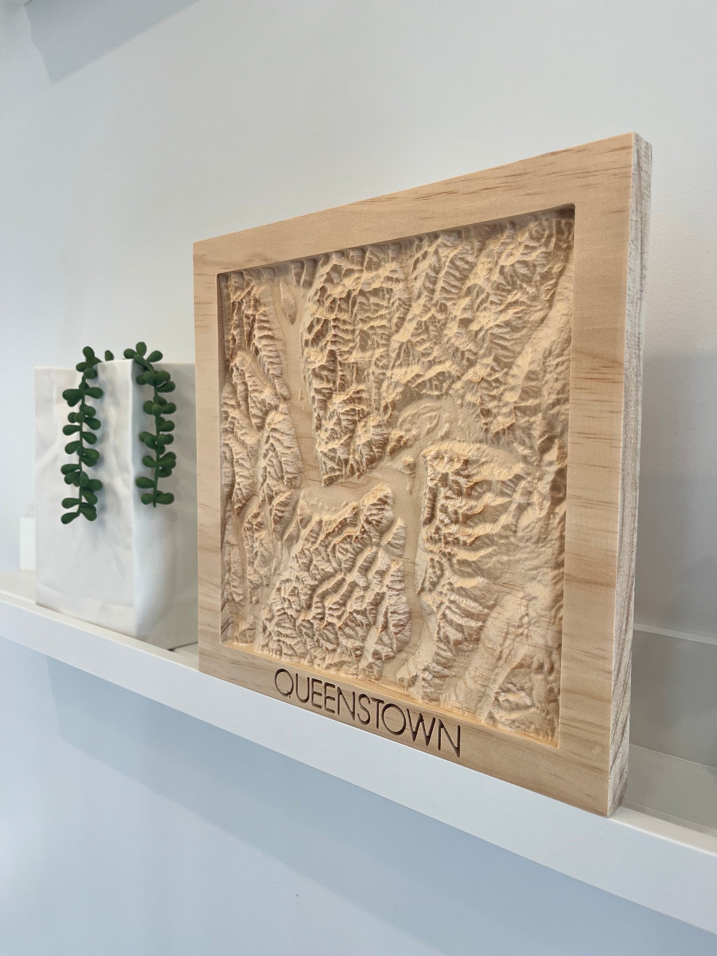 3D Wooden Topographic Map