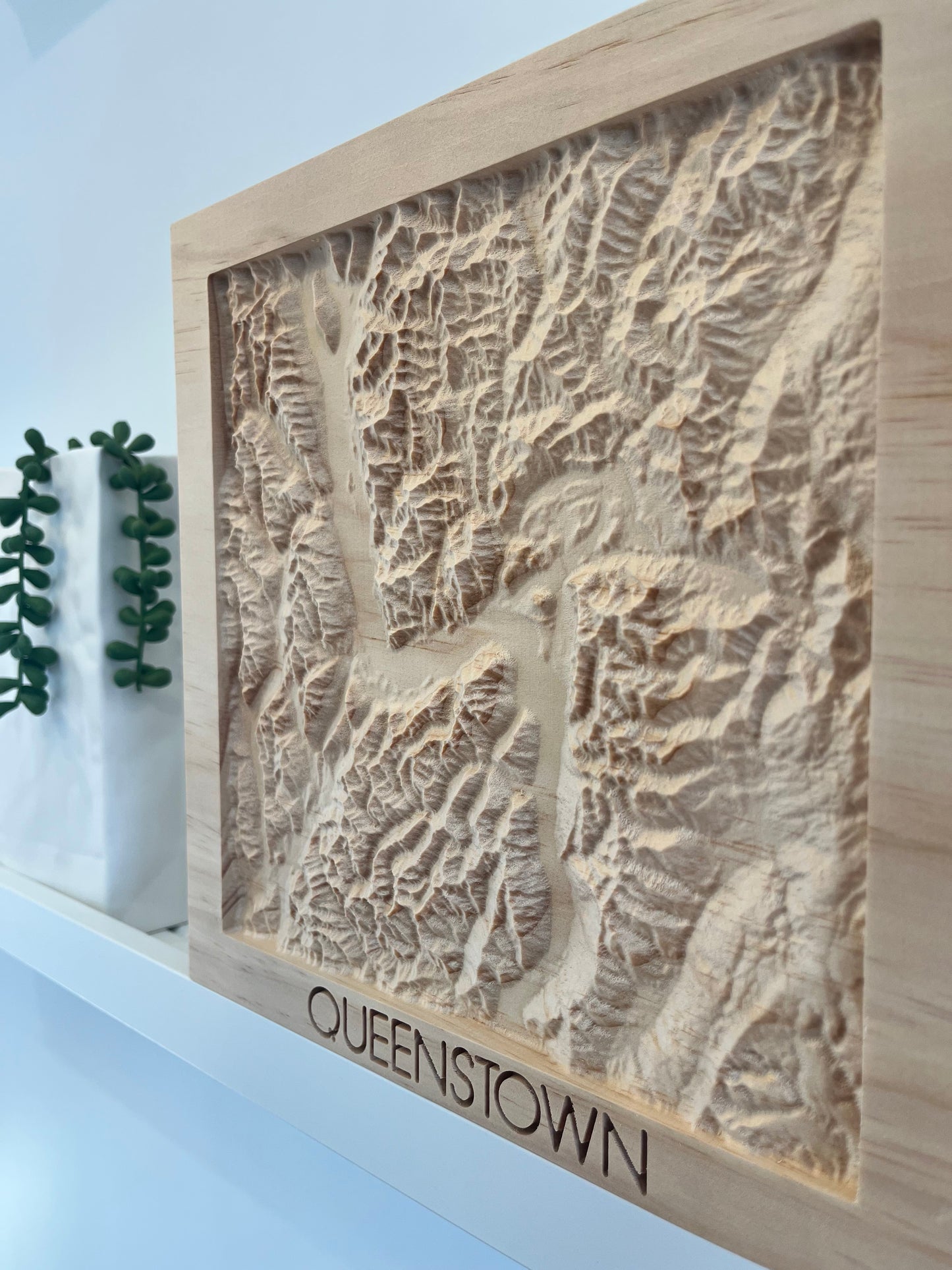 3D Wooden Topographic Map