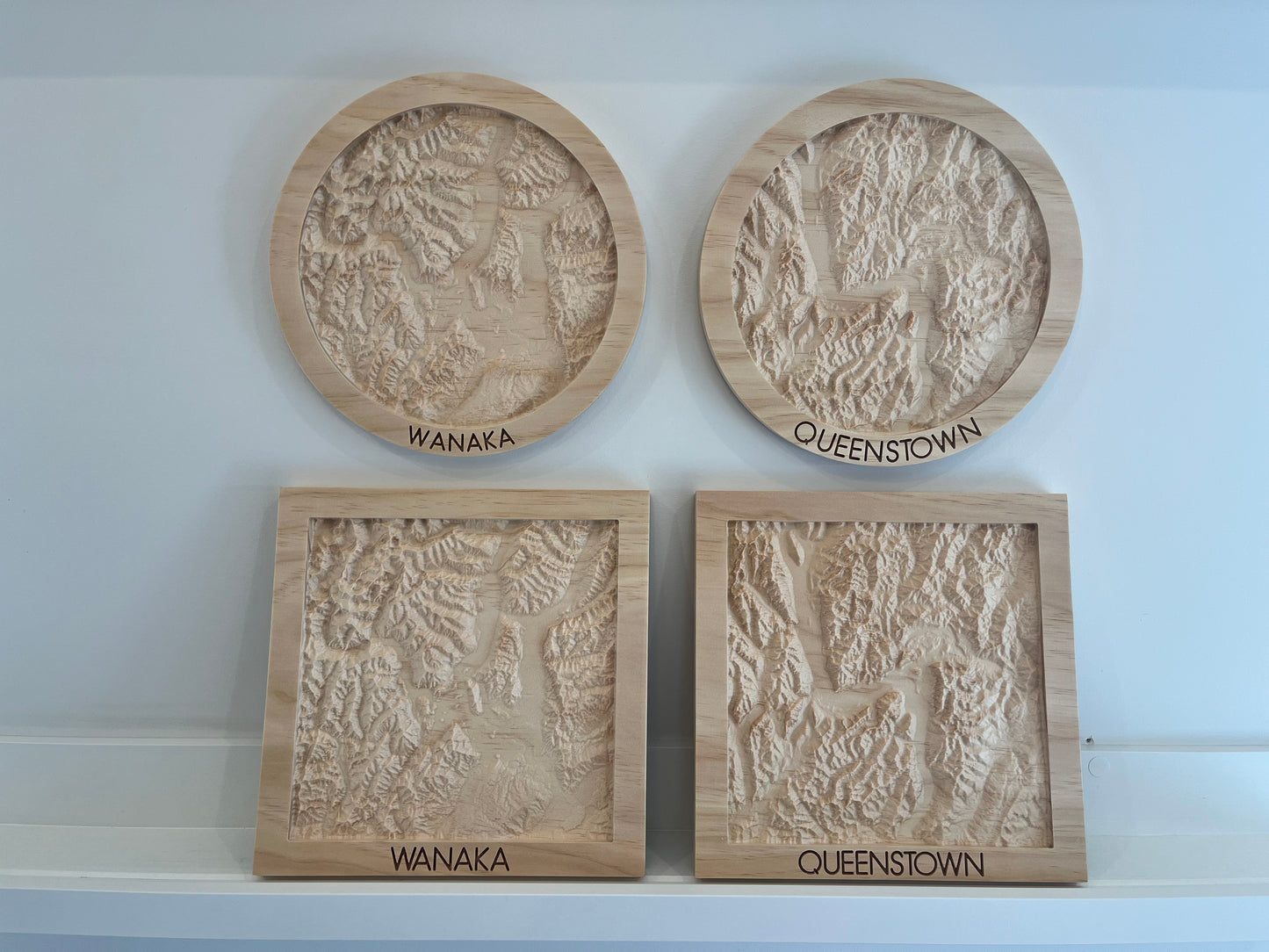 3D Wooden Topographic Map
