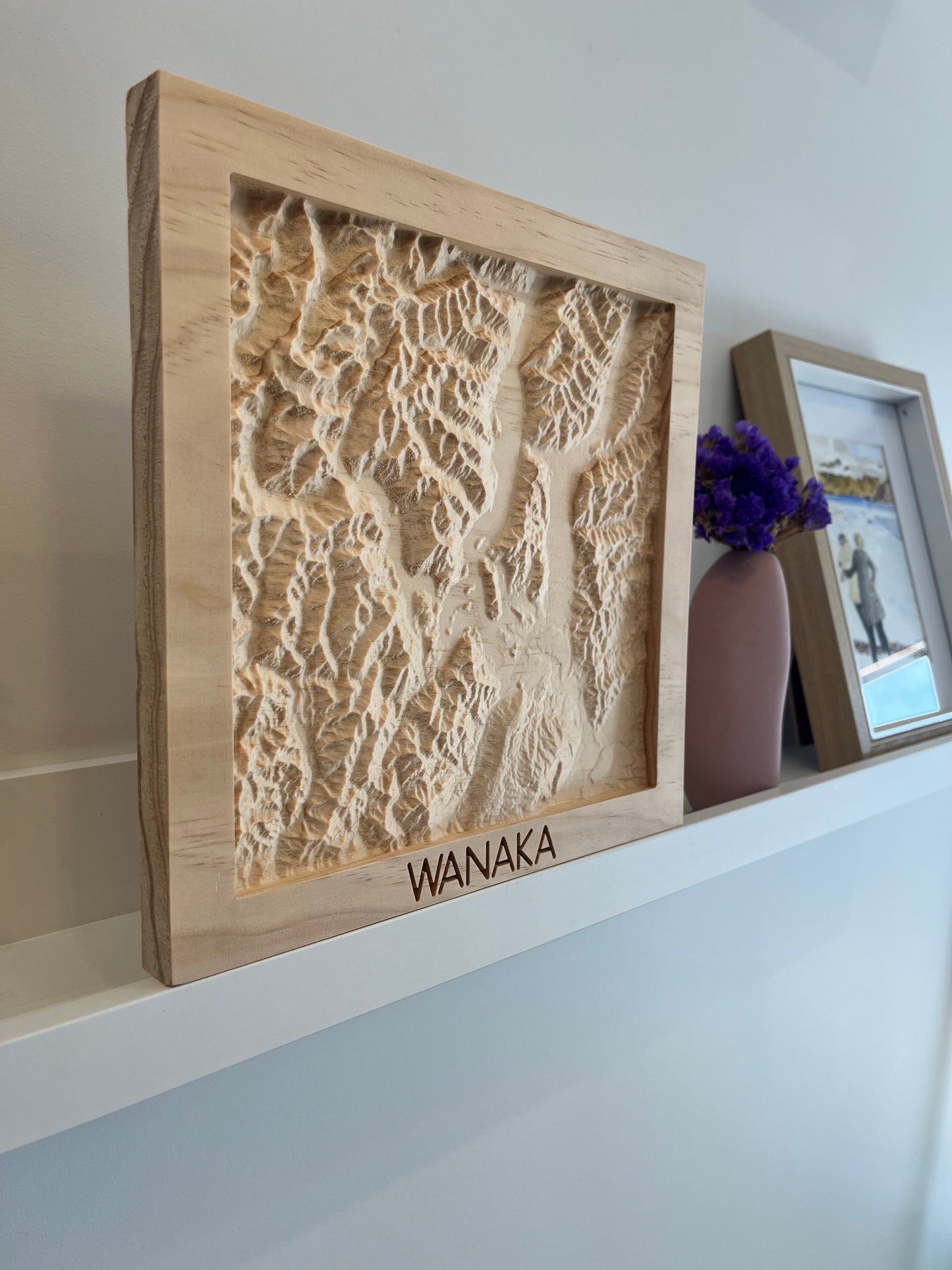 3D Wooden Topographic Map