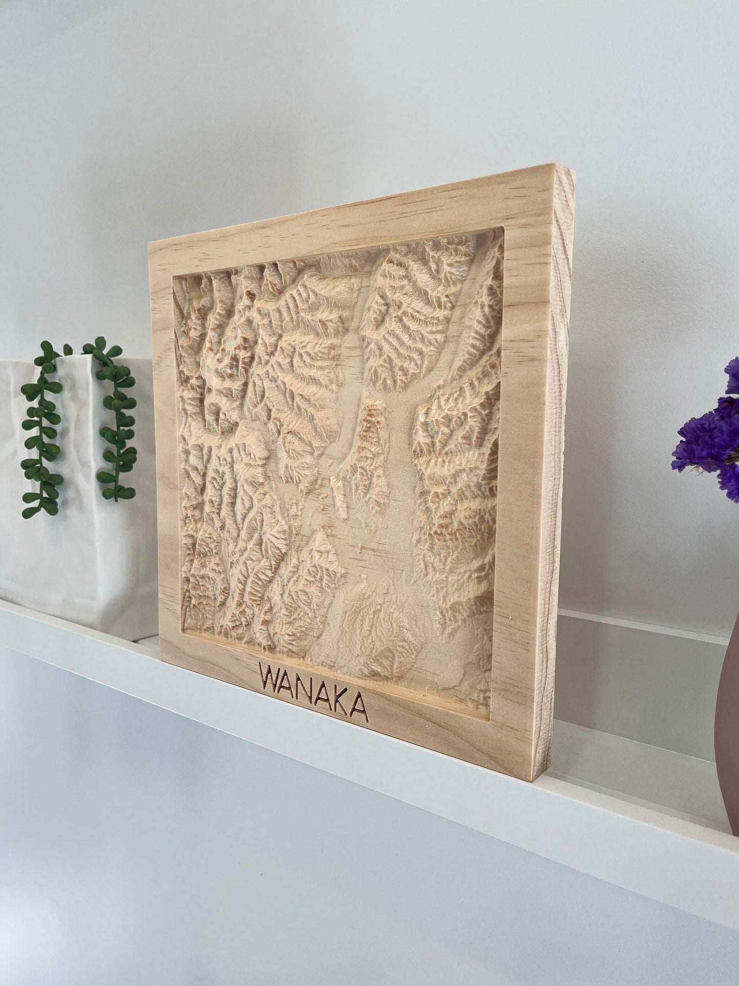3D Wooden Topographic Map