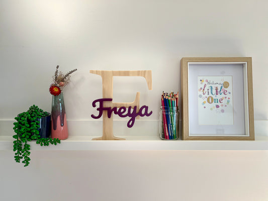 Custom Initial & Name Sign