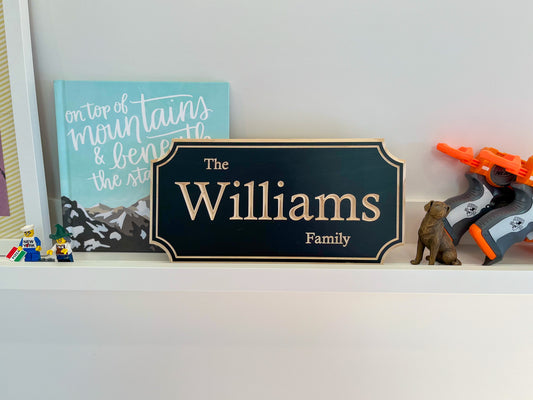 Custom Family Name Sign