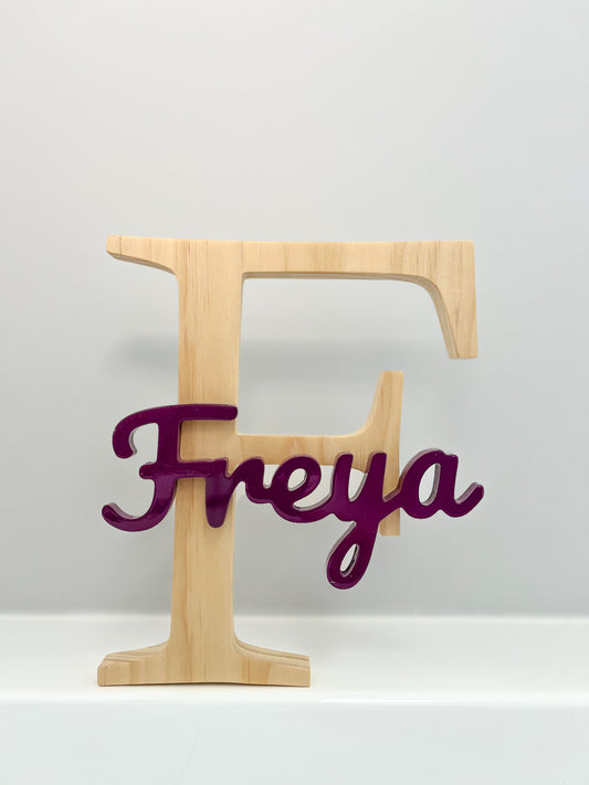 Custom Initial & Name Sign