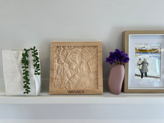 3D Wooden Topographic Map